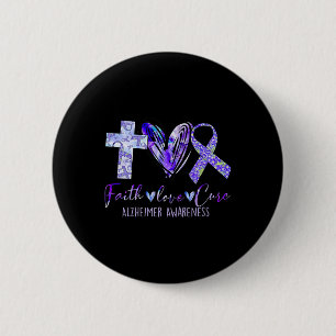 Chapa Redonda De 5 Cm Love Cure Alzheimerheimer