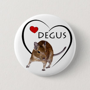 Chapa Redonda De 5 Cm Love Degus Badge