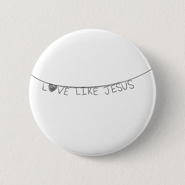 Chapa Redonda De 5 Cm Love Like Jesus (Anverso)