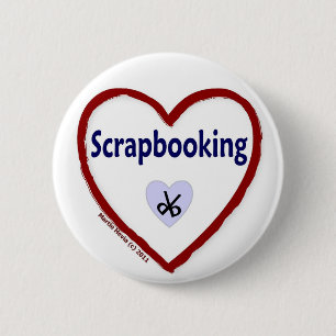 Chapa Redonda De 5 Cm Love Scrapbooking