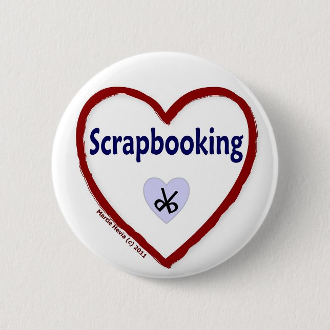 Chapa Redonda De 5 Cm Love Scrapbooking (Anverso)