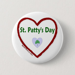 Chapa Redonda De 5 Cm Love St. Patty's Day