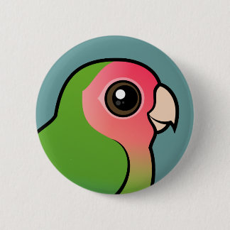 Chapa Redonda De 5 Cm Lovebird Atractivo-hecho frente