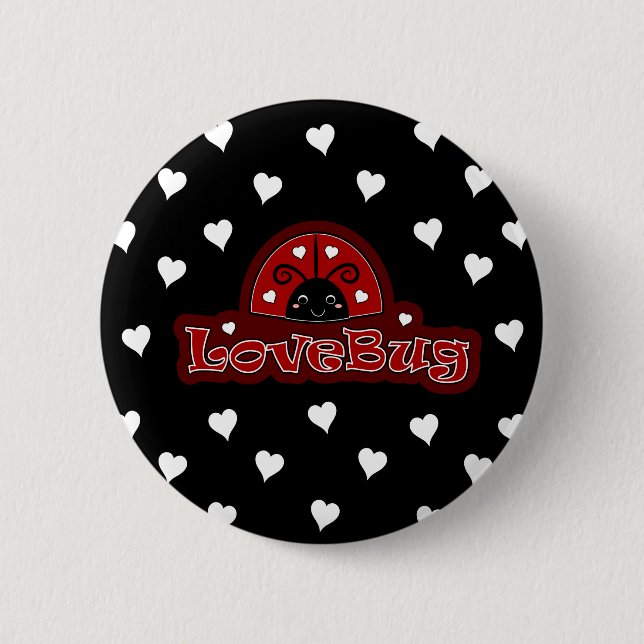 Chapa Redonda De 5 Cm Lovebug Critter (Anverso)