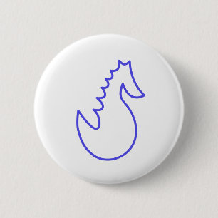 Chapa Redonda De 5 Cm Lovely Seahorse