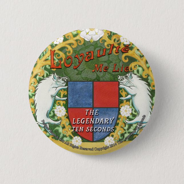 Chapa Redonda De 5 Cm Loyaulté yo insignia de la mentira (Anverso)