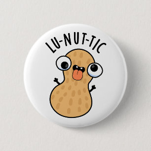 Chapa Redonda De 5 Cm Lu-nut-ic Chistes Divertidos de Cacahuetes 