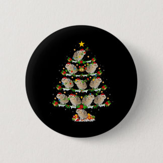 Chapa Redonda De 5 Cm Luces de Navidad Pika Amante Pika Árbol de Navidad