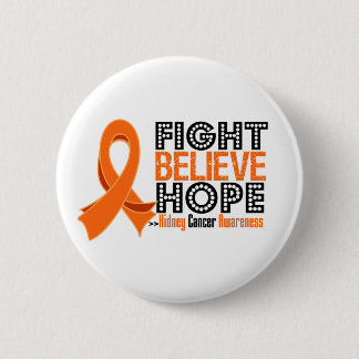 Chapa Redonda De 5 Cm Lucha contra el Cáncer de Riñón - (Naranja)