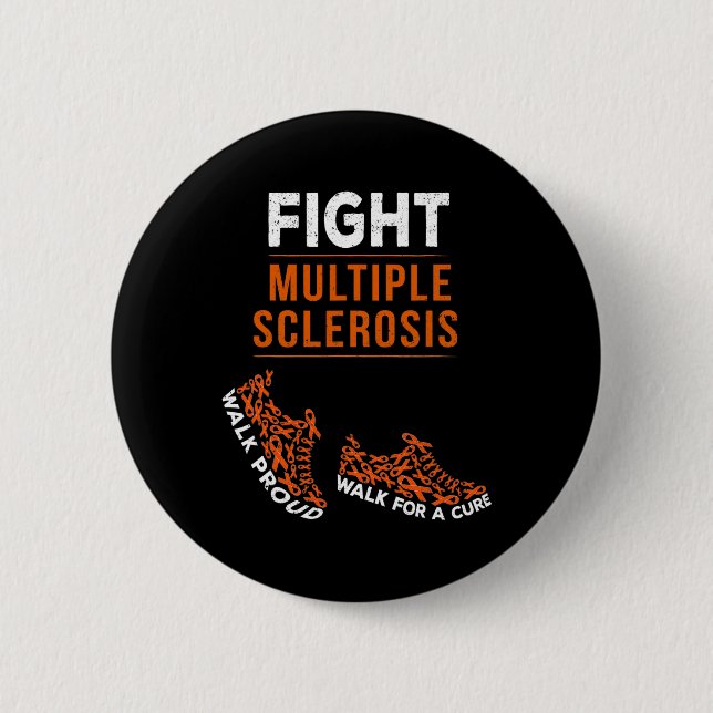 Chapa Redonda De 5 Cm Lucha contra la esclerosis múltiple Sra. Awareness (Anverso)