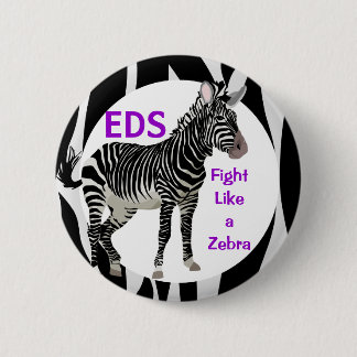 Chapa Redonda De 5 Cm Lucha de Ehlers-Danlos como una conciencia del EDS