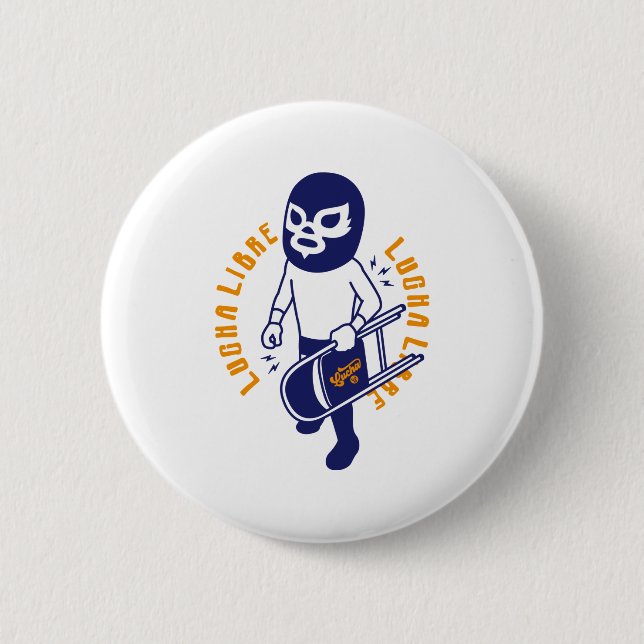 CHAPA REDONDA DE 5 CM LUCHA LIBRE#131 (Anverso)