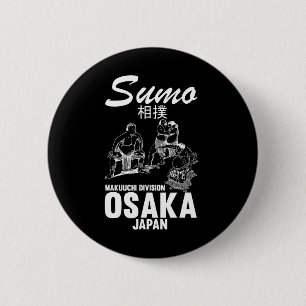 Chapa Redonda De 5 Cm Luchador de Sumo Humorístico Judo Osaka Japón Luch