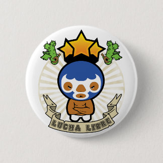 Chapa Redonda De 5 Cm Luchadore