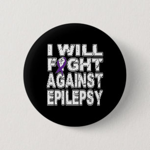 Chapa Redonda De 5 Cm Lucharé Contra La Epilepsia De La Conciencia De No