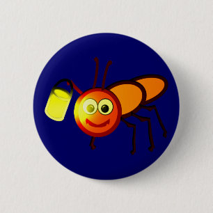 Chapa Redonda De 5 Cm Luciérnaga firefly firebug