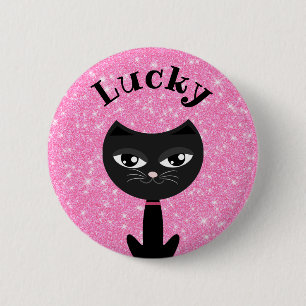 Chapa Redonda De 5 Cm Lucky