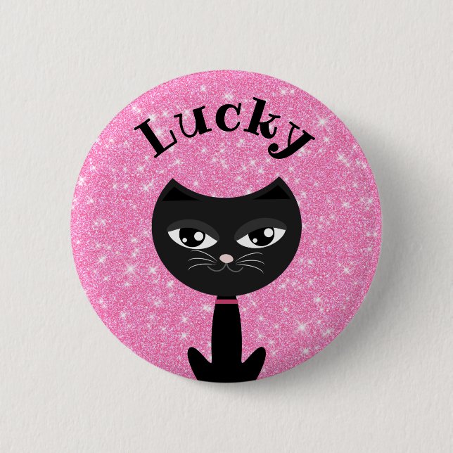 Chapa Redonda De 5 Cm Lucky (Anverso)