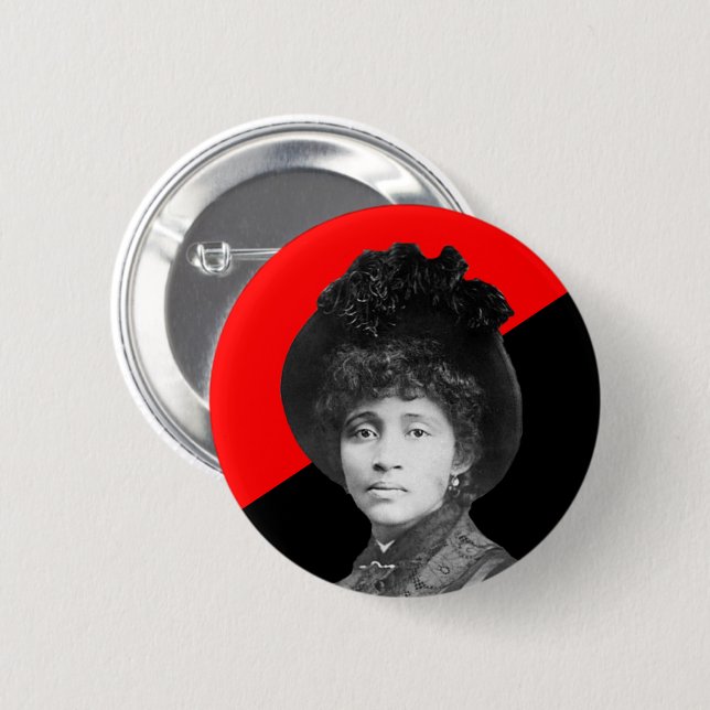 Chapa Redonda De 5 Cm Lucy Parsons Anarcho-Communist (Anverso y reverso)