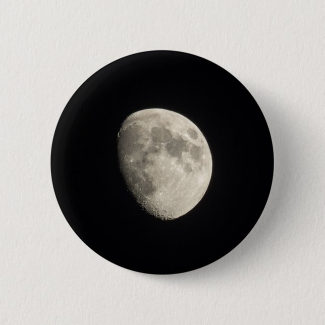 Chapa Redonda De 5 Cm Luna (Anverso)