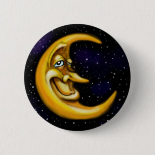 Chapa Redonda De 5 Cm Luna