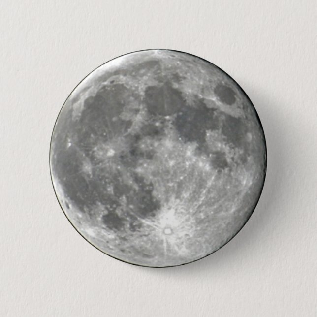 Chapa Redonda De 5 Cm Luna (Anverso)