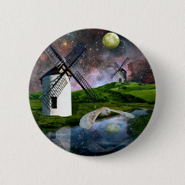 Chapa Redonda De 5 Cm Luna de cosecha.