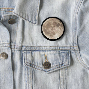 Chapa Redonda De 5 Cm Luna llena