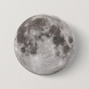 Chapa Redonda De 5 Cm Luna llena en el cielo en la noche