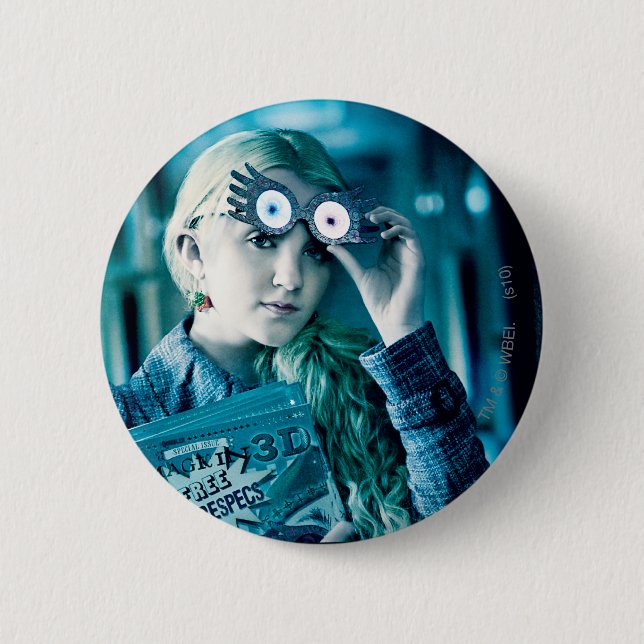 Chapa Redonda De 5 Cm Luna Lovegood (Anverso)