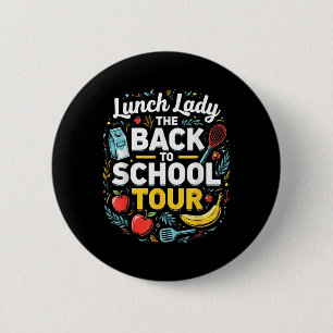 Chapa Redonda De 5 Cm Lunch Lady De Vuelta A La Escuela 2025 Tour Food H