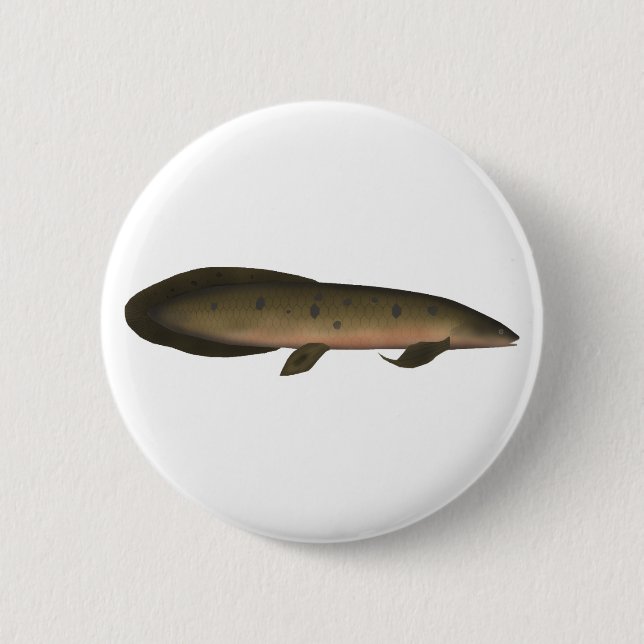 Chapa Redonda De 5 Cm Lungfish australiano (Anverso)