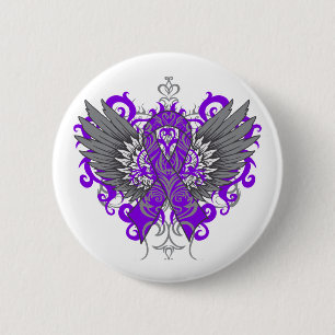 Chapa Redonda De 5 Cm Lupus Awareness Guay Wings