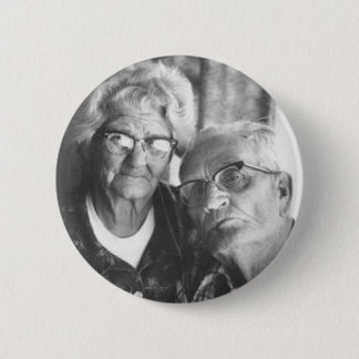 Chapa Redonda De 5 Cm Luther y Minnie