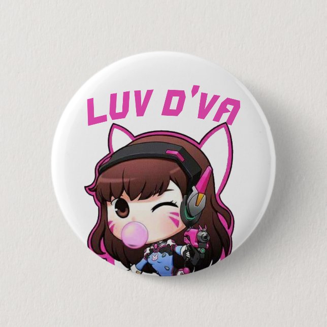 Chapa Redonda De 5 Cm Luv D'Va (Anverso)