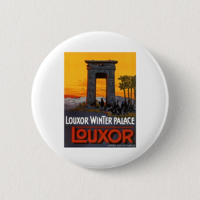 Chapa Redonda De 5 Cm Luxor Egipto (Anverso)