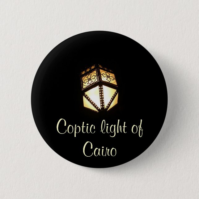 Chapa Redonda De 5 Cm luz copta (Anverso)