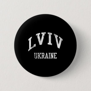 Chapa Redonda De 5 Cm Lviv Ucrania Retro Años 70 Estilo Deportes Univers