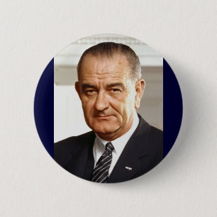 Chapa Redonda De 5 Cm Lyndon B. Johnson 36° presidente