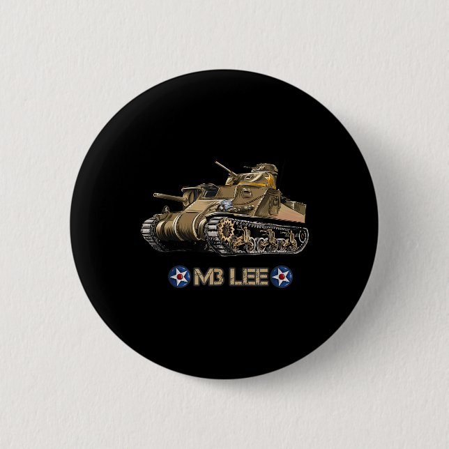 Chapa Redonda De 5 Cm M3 Lee (Anverso)
