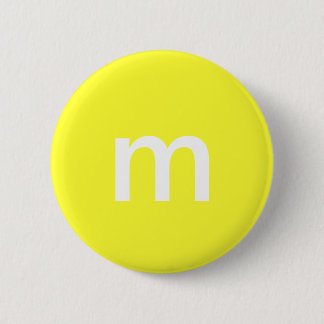 Chapa Redonda De 5 Cm M&m amarillo
