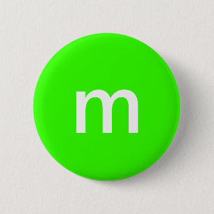 Chapa Redonda De 5 Cm M&m verde