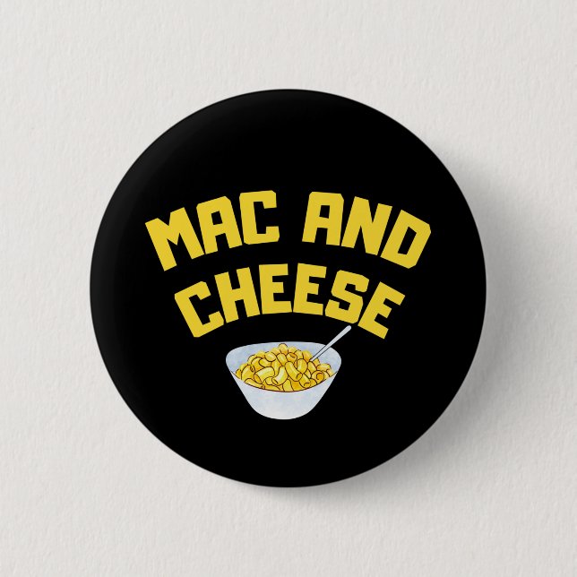 Chapa Redonda De 5 Cm Mac Y Queso| Macaroni Y Queso (Anverso)
