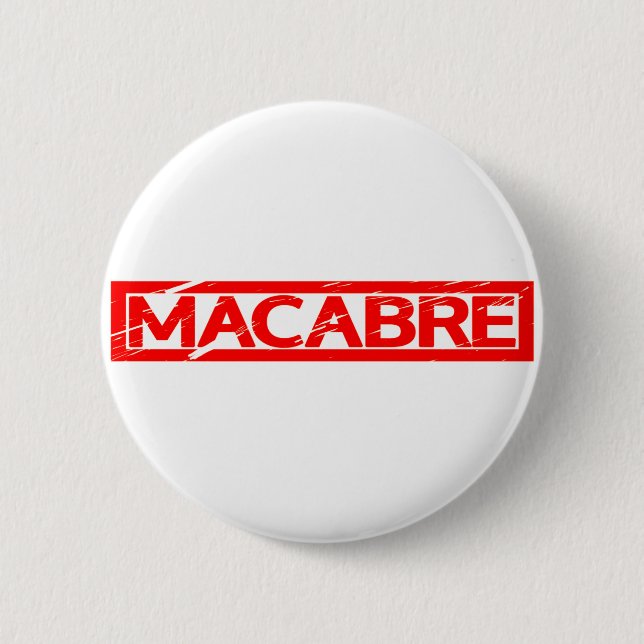 Chapa Redonda De 5 Cm Macabre Stamp (Anverso)
