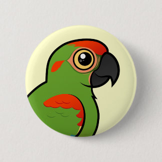 Chapa Redonda De 5 Cm Macaw Rojo-afrontado