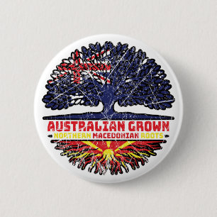 Chapa Redonda De 5 Cm Macedonia del Norte Australia Macedonio Australian