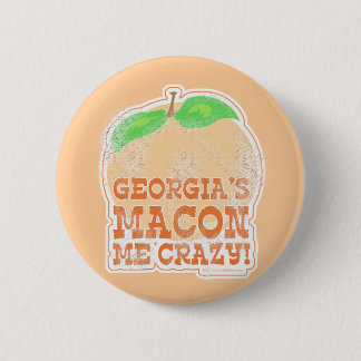 Chapa Redonda De 5 Cm ¡Macon Me Crazy, georgiano!