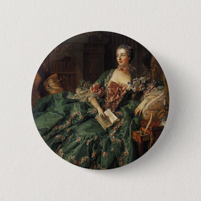 Chapa Redonda De 5 Cm Madame de Pompadour (Anverso)
