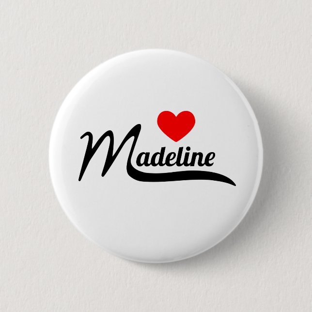 Chapa Redonda De 5 Cm Madeline (Anverso)