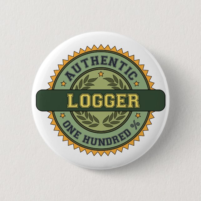 Chapa Redonda De 5 Cm Maderero auténtico (Anverso)